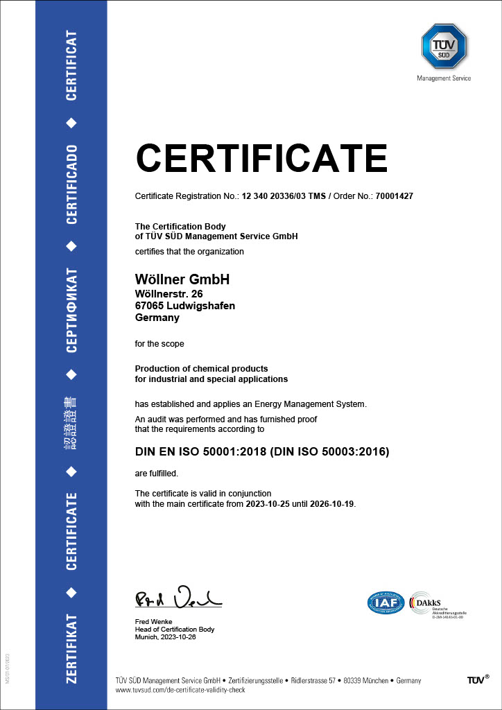 Wöllner gesamt Energiemanagement ISO 50001 - DE